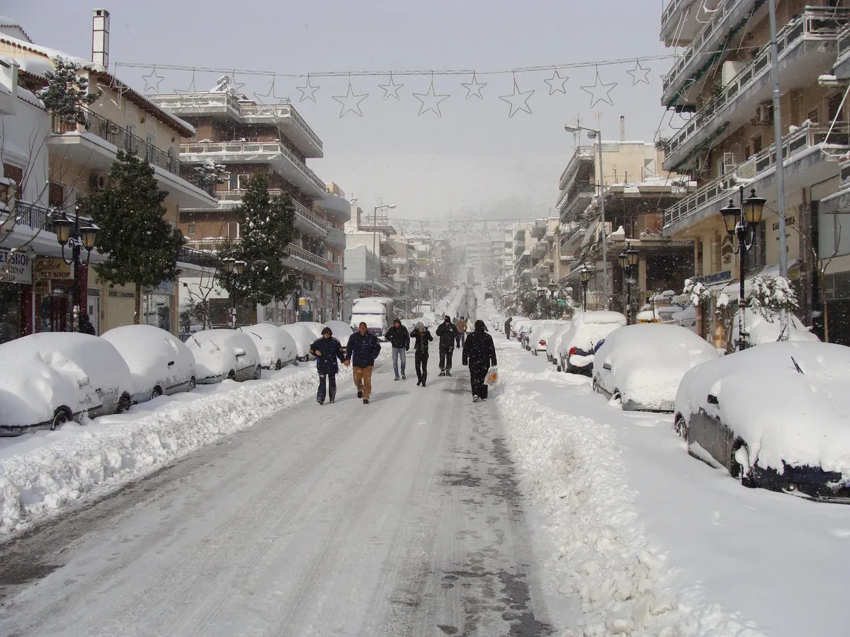 Χιόνι στην Πρωτομαγιά στον Λαϊλιά Σερρών