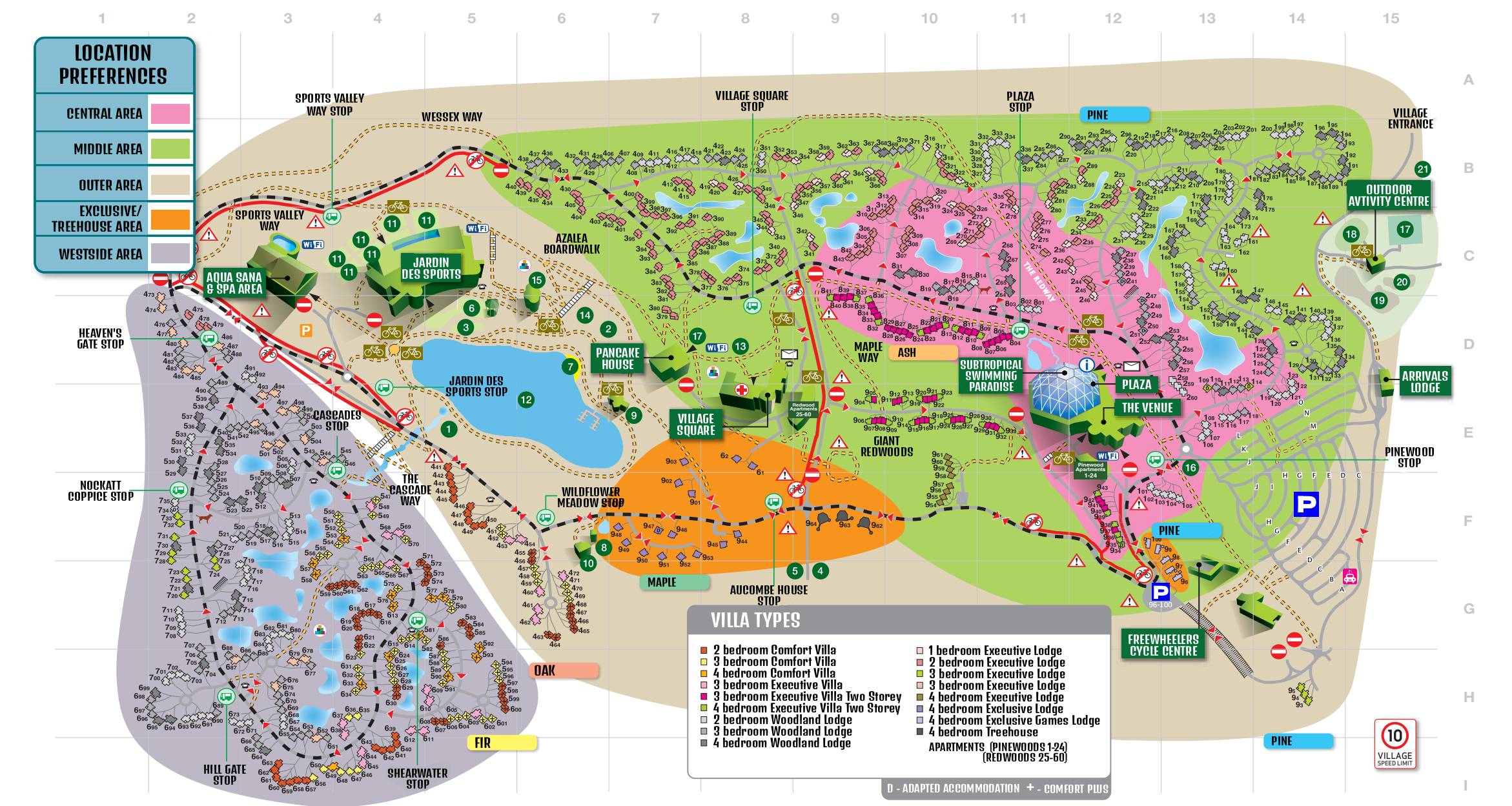 center parcs longleat map